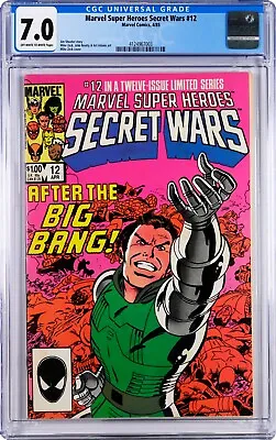 Buy Marvel Super Heroes Secret Wars #12 CGC 7.0 (Apr 1985) Mike Zeck Cover Newsstand • 29.87£