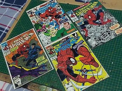 Buy Amazing SPIDERMAN Asm 345 348-350 Comic Bundle VENOM Lives! Dr Doom! Avengers! • 29.99£