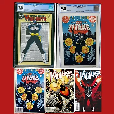 Buy VIGILANTE #1, NEW TEEN TITAN Annual #2 CGC 9.8, NTTA #2 NS, Vigilantes 1 Signed • 317.19£