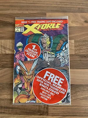 Buy X-FORCE #1 (Marvel, 1991) Factory Sealed With Deadpool Card! • 9.99£