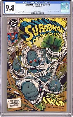 Buy Superman The Man Of Steel #18D CGC 9.8 1992 4022943002 1st Full App. Doomsday • 229.19£