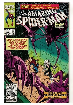 Buy Marvel Comics Spiderman  372 VFN 8.0 1993  Black Cat Appearance  • 6.99£