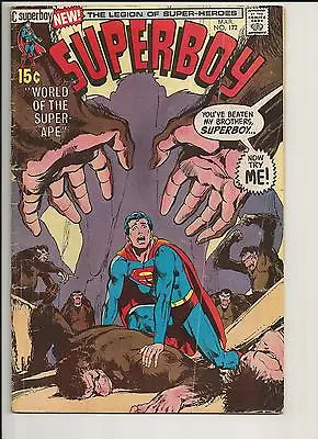 Buy Superboy #172 Vg  World Of The Super Ape Bronze Age Dc Comics 1971 • 2.38£