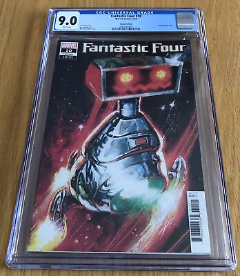 Buy Fantastic Four #10 H.E.R.B.I.E. Bill Sienkiewicz Cover CGC 9.0 White Pages • 110.97£