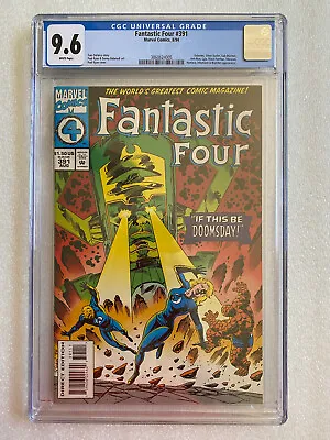 Buy Fantastic Four #391 CGC 9.6 1994 - Galactus, Silver Surfer - FF #49 Homage • 63.33£