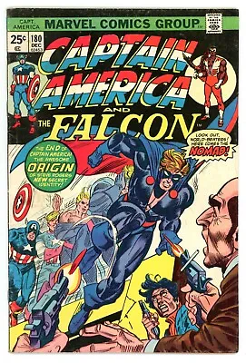 Buy Captain America #180 1974 And The Falcon 1st App. Nomad Serpent Squad VF+/EX • 15.82£