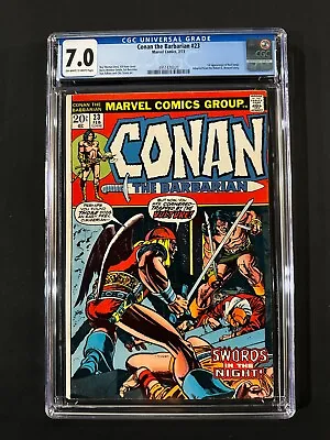 Buy Conan The Barbarian #23 CGC 7.0 (1973) - 1st App Of Red Sonja • 158.11£