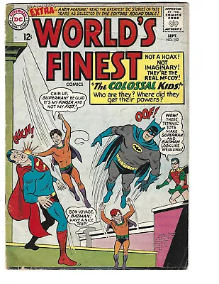 Buy World's Finest #152 (9/65) VG (4.0) Batman! Superman! Great Silver Age! • 6.32£