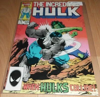 Buy Incredible Hulk (1962-1999 1st Series) #326...Published Dec 1986 By Marvel  • 29.95£