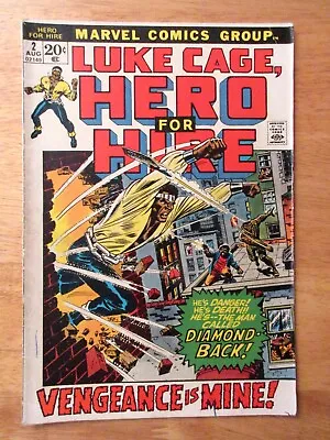 Buy LUKE CAGE, HERO FOR HIRE #2 (1972) **Bright & Colorful!** (FN) • 21.31£