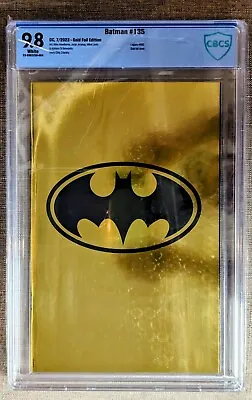 Buy Batman #135 900 (2023 DC Comics) Gold Foil Variant Con 1st Print CBCS 9.8 MINT • 120.08£