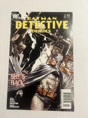 Buy Detective Comics #845 Newsstand Variant 1st App Of White Lily Killer 2008 • 39.53£