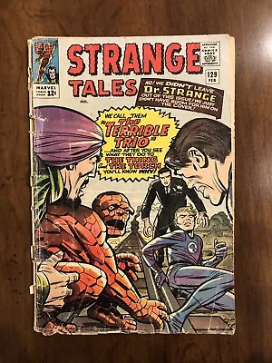 Buy Strange Tales #129 G+ 2.5 The Terrible Trio! Ditko Dr. Strange! B@@yah! • 12.65£