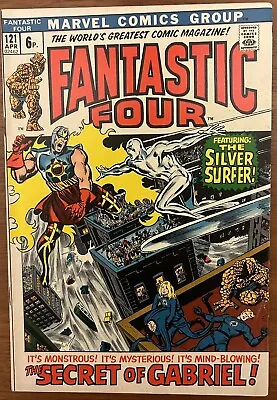 Buy Fantastic Four #121 - Silver Surfer Vs Gabriel! (Marvel 1972) - High Grade! • 68£