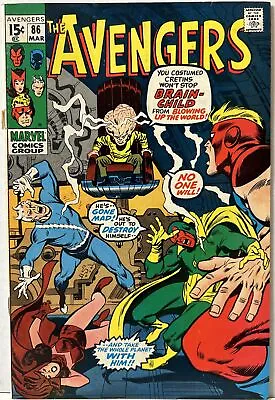 Buy Marvel Comics The Avengers #86-1971 Len Wein 2nd App. Squadron Supreme *Fine+* • 15.79£