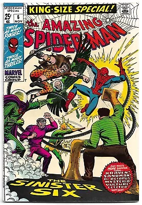 Buy 🔥Amazing Spider-Man (1969) Annual #6 * Sinister 6 * Kirby/Ditko Romita/Lee 🔥🔥 • 194.24£