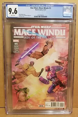 Buy Star Wars Mace Windu Jedi Of The Republic #5 Cgc 9.6 1st Ahsoka Tano In Marvel • 39.51£
