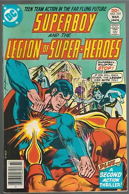 Buy Superboy Legion Of Super-Heroes 225  Superboy Vs Wildfire!  VF+  1977 DC Comic • 9.55£