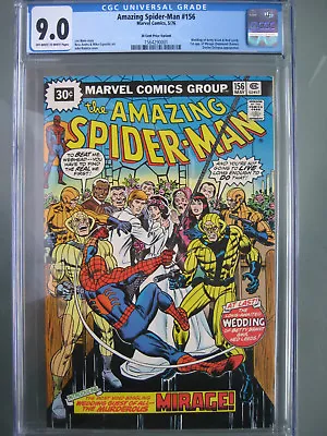 Buy Amazing Spider-Man #156 30 Cent Price Variant CGC 9.0 1976 1st App Mirage • 373.87£