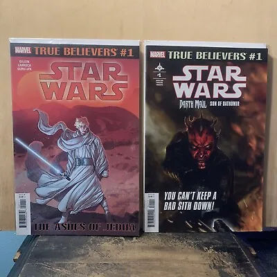 Buy True Believers Star Wars Darth Maul Son Of Dathomir #1 & Ashes Of Jedha #1 • 17.16£