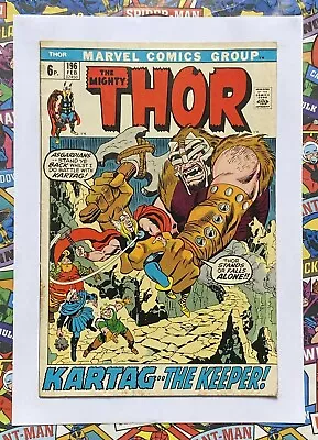 Buy Thor #196 - Feb 1972 - Hela Appearance! - Vg+ (4.5) Pence Copy! • 8.99£