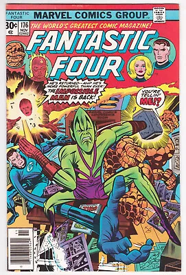Buy Fantastic Four #176 Very Fine Plus 8.5 Impossible Man George Perez Art 1976 • 11.06£