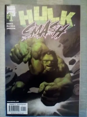 Buy Hulk Smash (2001) #   1 Marvel Comics - Ennis/McCrea ***MINT CONDITION*** • 8.50£
