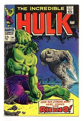 Buy Incredible Hulk #104 GD/VG 3.0 1968 • 20.11£