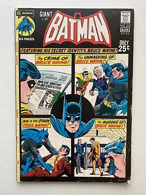 Buy Batman #233 Giant 64 Pages - Vintage 1971 DC Comics Gemini Shipped • 15.81£