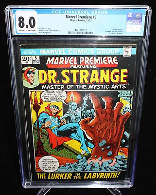 Buy Marvel Premiere #5 (CGC 8.0) Mike Ploog Cover - 1972 • 55.87£