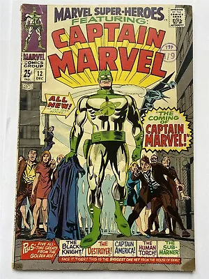 Buy MARVEL SUPER-HEROES #12 1st App. Captain Marvel 1967 VG+/FN-  • 39.95£