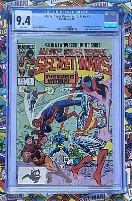 Buy MARVEL SUPER-HEROES SECRET WARS #3 - JUL 1984 - 1st TITANIA - CGC (9.4) NM HOT!! • 79.99£