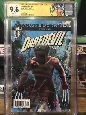 Buy Daredevil 54 Cgc 9.6 Signed By David Mack Wolverine Cover And Label • 78.27£