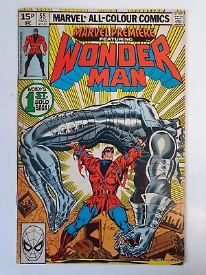 Buy Marvel Premiere Featuring Wonder Man #55 1980 First Solo Appearance Disney +  • 5£