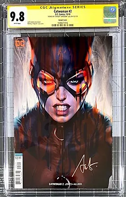 Buy Catwoman 2 CGC 9.8 SS Variant Signed By Stanley 'Artgerm' Lau DC Comics 2018 • 177.93£