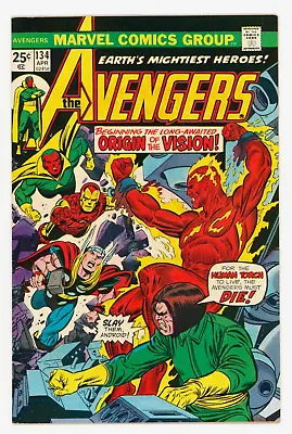 Buy Avengers #134 VFN+ 8.5 Ultron 5 The Vision And Mantis • 31.95£