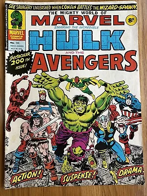 Buy The Mighty World Of Marvel Starring The Incredible Hulk And The Avengers #200! • 9.99£