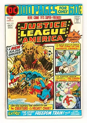 Buy Justice League Of America #113 VFN Plus - JLA Vs The Sand Monster • 19.95£