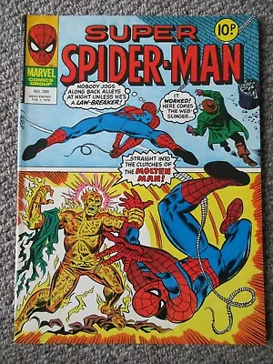 Buy Marvel UK  Super Spider Man Comic #260  1st February 1978 • 8£