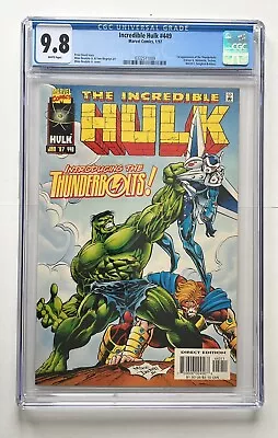 Buy The Incredible Hulk #449 CGC 9.8 1st Appearance Of The Thunderbolts (1997) • 11.50£