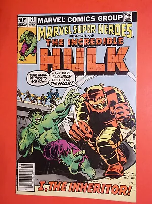 Buy MARVEL SUPER-HEROES # 98 - VG/F 5.0 - 1981 NEWSSTAND - Rep INCREDIBLE HULK # 149 • 3.84£