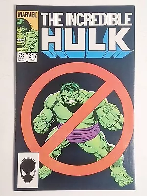 Buy INCREDIBLE HULK #317 -1986 Marvel- NM Condition-Hi-Res Images • 6.36£