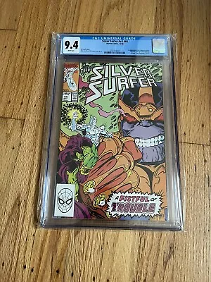 Buy Silver Surfer #44 (Marvel 1990) CGC 9.4 White Pages 1st First Infinity Gauntlet • 78.08£
