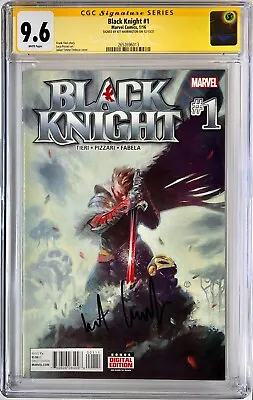 Buy Kit Harington Signed CGC Signature Series Graded 9.6 Marvel Black Knight #1 • 293.93£