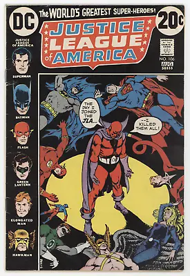 Buy Justice League Of America 106 DC 1973 FN Superman Batman Flash Green Lantern Arr • 13.03£