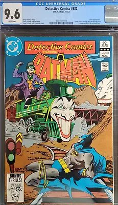 Buy 1983 Detective Comics 532 Batman CGC 9.6 Classic Joker Train Cover RARE • 138.75£