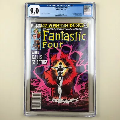 Buy Fantastic Four #244 (1982) CGC 9.0, NEWSSTAND, 1st Frankie Raye As Nova • 79.95£