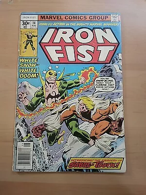 Buy Iron Fist #14 (marvel 1977) 1st. Appearance Of Sabretooth G+ Read Description  • 104.05£