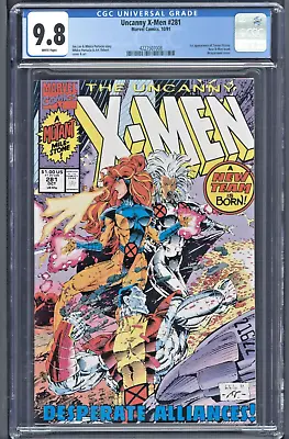 Buy The Uncanny X-Men #281 (Marvel Comics) CGC 9.8 *1st Trevor Fitzroy KEY ISSUE • 100.40£