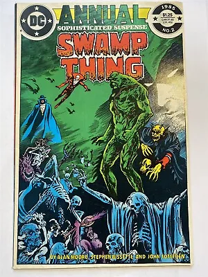 Buy SWAMP THING ANNUAL #2 Alan Moore 1st Justice League Dark DC Comics 1985 NM- • 16.95£